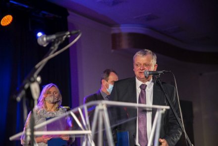 Koncert Noworoczny Miasta Wisła - Prezes Integracyjnego Stowarzyszenia Wiślańska Jedynka Zbigniew Dusza